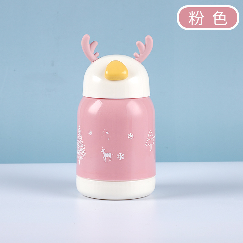 Navidad linglu taza Linda asta doble capa de vidrio actividad de apertura pequeño regalo taza imprimible