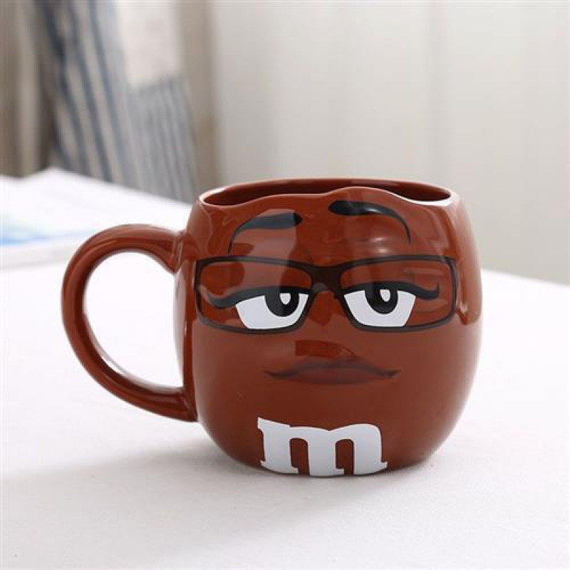 咖啡杯可爱早餐杯带盖勺跨巧克力表情耐高温杯陶瓷杯马克杯大容量|undefined