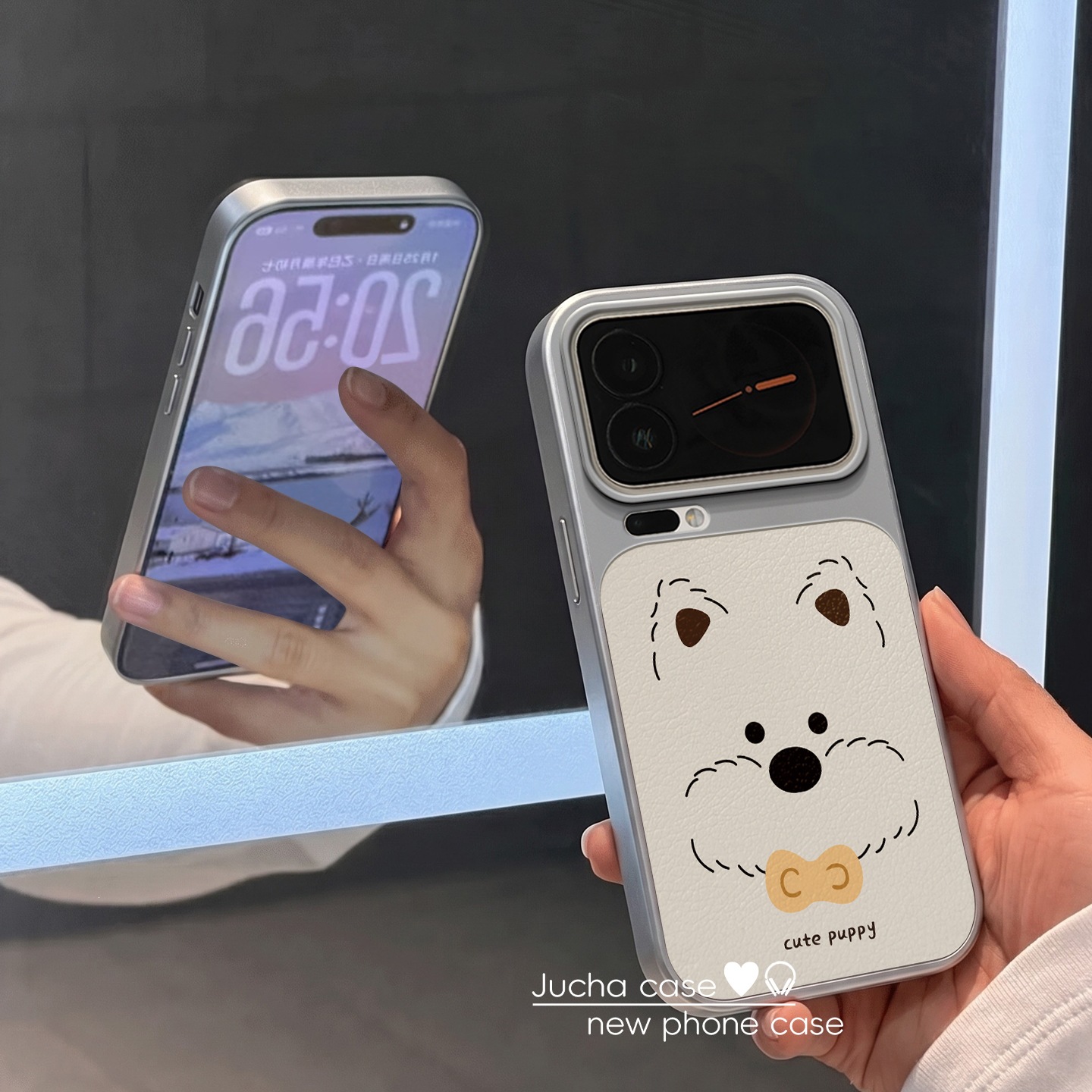适用小米17promax手机壳防摔网红xiaomi15小众14防摔线条软萌小狗