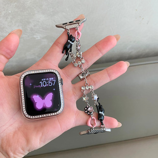 The New Cat Watch Strap Is Suitable for Applewatch98S10 Apple Watch Strap Bracelet Huawei Samsung Xiaomi