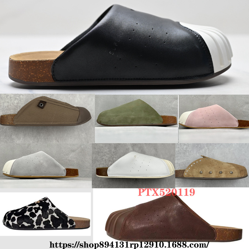 Putian shoes, original quality slippers, chef shoes, new mule style, unisex closed-toe casual half-slippers, couple's Putian slip-on slippers