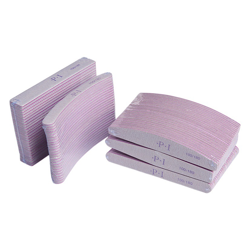 Factory direct nail art Diamond sand bar grinding nail file Round Square with teeth purple heart sand bar wholesale