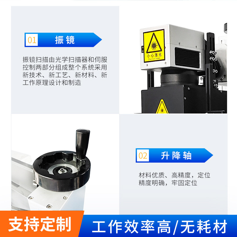 光ファイバービジュアルスライドテーブルレーザーマーキング機 金属ステンレスプラスチックレーザー彫刻機 コーディング機 ビジュアルポジショニング|undefined