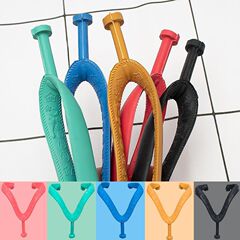 平と丸穴の人字のひもはゴムの底のひもの交換の部品の3点式の足の人字の靴のひもの部品を交換します。