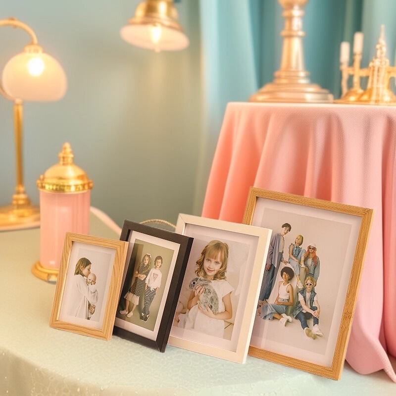 Carefully Selected Wooden Photo Frame Display Stand for Photo Wall 5-Inch 6-Inch 7-Inch 8inch 10inch A4 Simple Photo Frame Display Stand with a High-End Feel