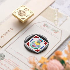 New Products in February 23 Stars, Sun and Moon Series Fire Paint Seal Hand Account Brass Head Copper Seal Head Wholesale