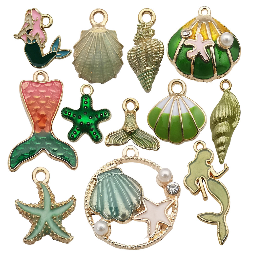 4g Weight Pendant Jewelry Making Type Shell Inlay Material DIY Jewelry Accessories, Keychain Classification 1 Piece Quantity Alloy Material Starfish, Ocean, Hippocampus, Shell, Horse Pattern Marine Style, Simple Style Style Enamel, Enamel Craft Pink Color 1 Piece Alloy Shell Starfish Ocean Hippocampus Pendant DIY Jewelry Accessories Keychain 9