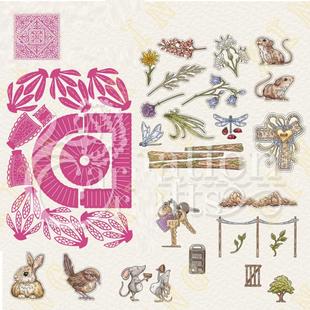Extra Large Square Frame Wild Wonders Series Die Cutting Die DIY Embossed Scrapbooking Die Greeting Card