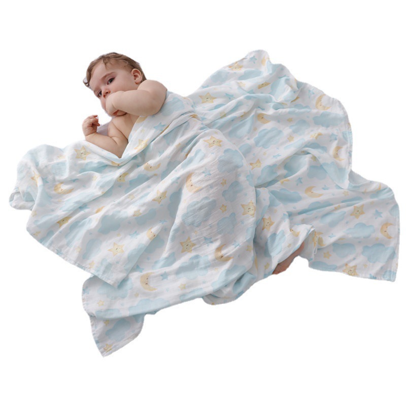 Clase una muselina verano fresco sensación de algodón de bambú edredón bebé recién nacido toalla recién nacido bolsa manta edredón