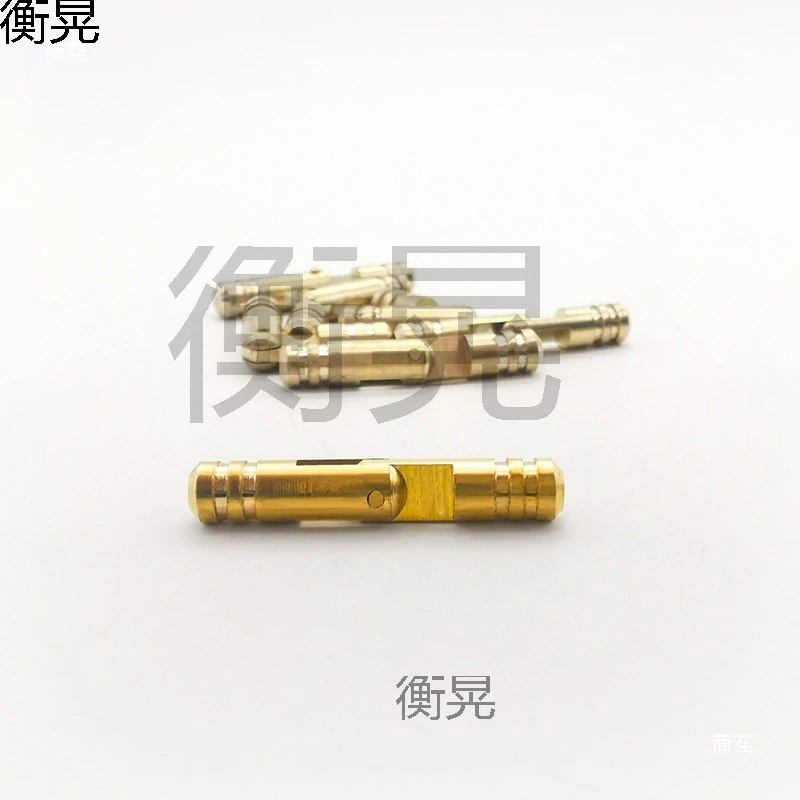 [黄圆柱合页木盒铰链内装合页5mm一字暗装合页首饰木盒开启铰链]