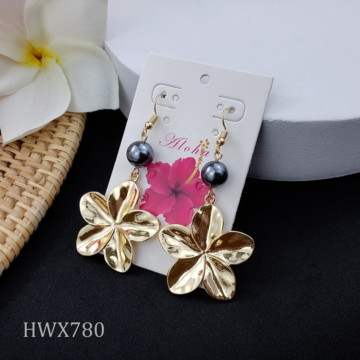 Casual Elegant Flower Alloy Plating Unisex Earrings Necklace display picture 2