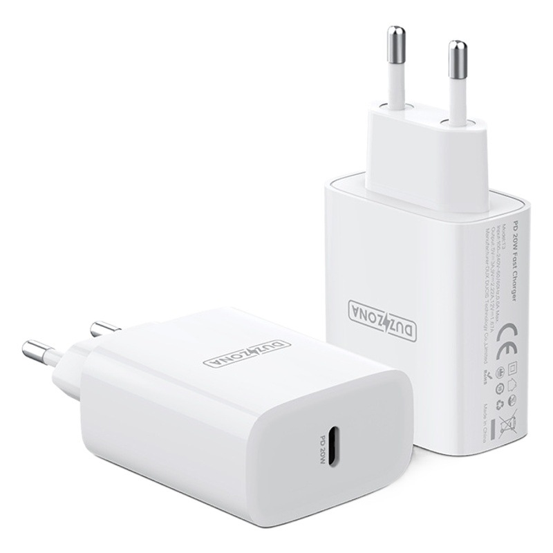 Aplicable a Apple pd20w cargador fábrica al por mayor carga rápida inteligente tipo-C estándar europeo carga cabeza estándar británico cargador de viaje