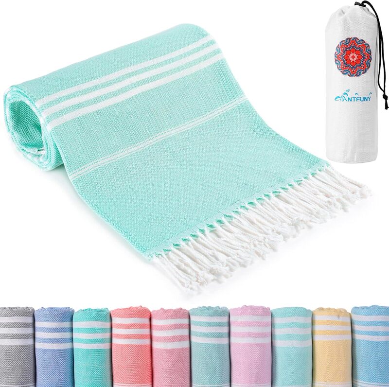Turkish Style Cotton-Polyester Blend Beach Towel 72x36inch Quick-Dry Bath Towel Turkish Style Cotton-Polyester Blend Beach Towel 72x36inch Quick-Dry Bath Towel