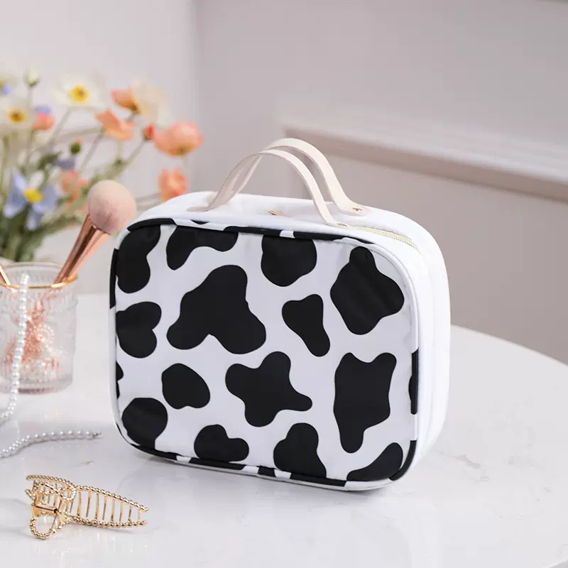 厂家定制洗漱包印花护肤品收纳包大容量手提便携旅行化妆包ins风