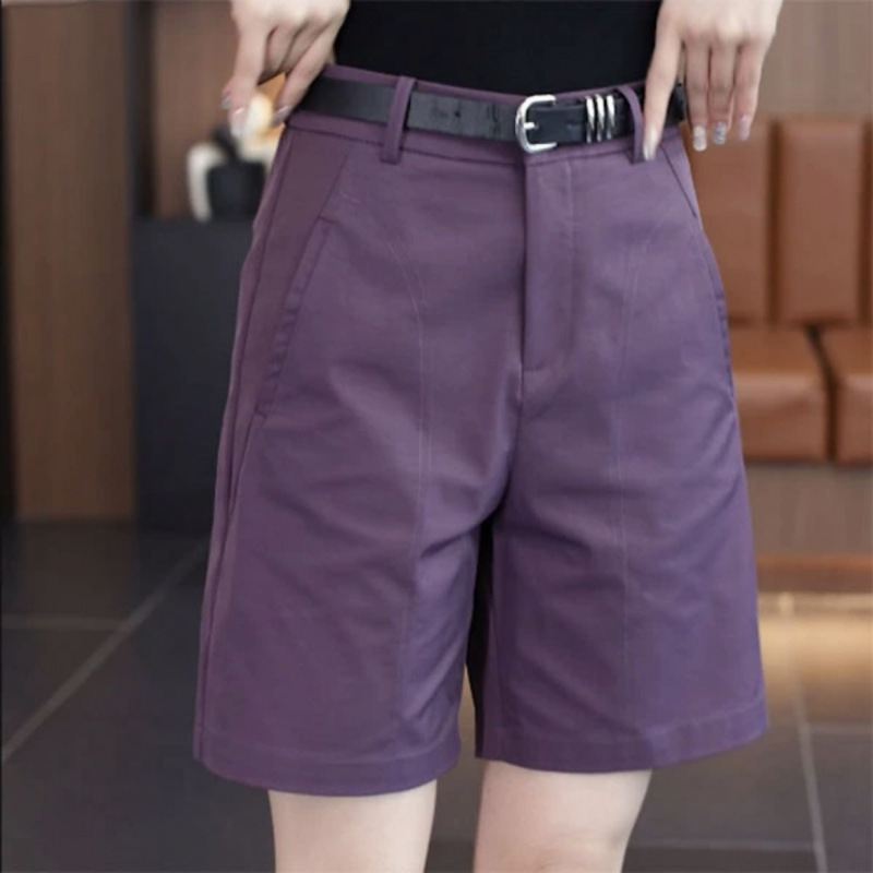 Women's High-Waisted A-Line Casual Cropped Wide-Leg Shorts Summer Thin Shorts 2025 New Style