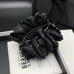 黒の高級感のある爆発的なヘアピンの女性ファッションは、高馬尾ヘアピンの頭飾りの丸子頭ファッションの新しいクリップを組み合わせたものです