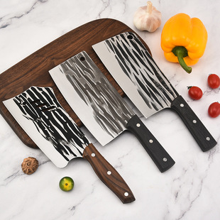 Yangjiang Stainless Steel Retro Chopping and Forging Kitchen Knife, Super Sharp Kitchen Knife for Cutting Vegetables and Bones, Chef's Knife