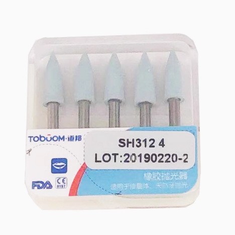 Dental Daobang Pulidora de caucho Cabeza de pulido de resina Pulidora de resina dental de porcelana 5 piezas/caja image 8