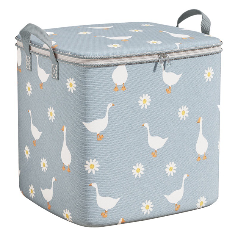 Bolsa de almacenamiento de edredón, caja de almacenamiento de edredón de gran capacidad para el hogar, almacenamiento especial de ropa no tejida, bolsa de lona en movimiento