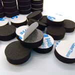 自粘eva脚垫防滑泡沫胶垫圆形海绵垫黑色泡棉垫子防震家具减震垫