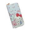 Fashionable cartoon long capacious wallet with zipper, city style