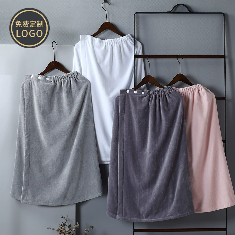 Хлопковое банное полотенце для женщин, можно носить как накидку на грудь или бандо, плотное банное полотенце, полностью хлопковый костюм для ухода за кожей с логотипом, для сауны и бани, в стиле халата.