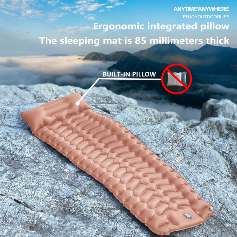 Outdoor Hiking Camping Inflatable Sleeping Pad Trekking Cycling Tent Inflatable Bed Moisture-Proof Mat Ultralight Portable Air Mat Outdoor Hiking Camping Inflatable Sleeping Pad Trekking Cycling Tent Inflatable Bed Moisture-Proof Mat Ultralight Portable Air Mat