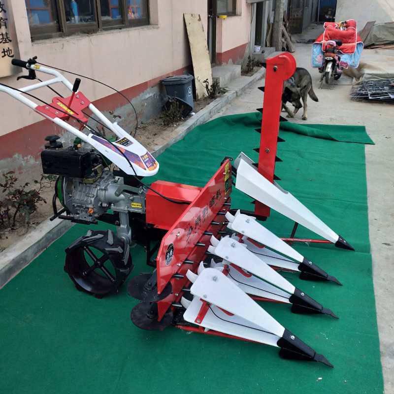 水稻小麦手扶式割晒机 农用小型手扶式割捆机 汽油动力割晒机