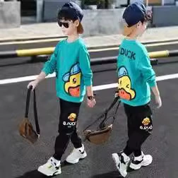 B.Duck мультяшный осенний демисезонный комплект для мальчиков подходит для весны и осени новая коллекция подходит для подростков в корейском стиле