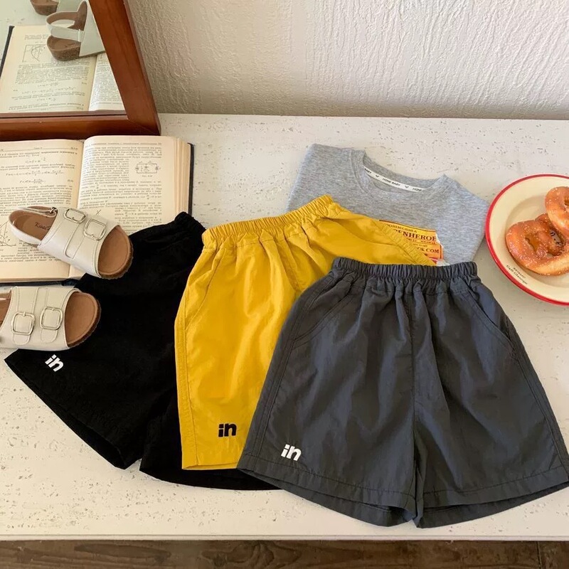 Boys Summer Shorts Outer Wear 2025 New Baby Ins Medium Pants Kidsren Summer Pants Kidsren Quick-Drying Pants