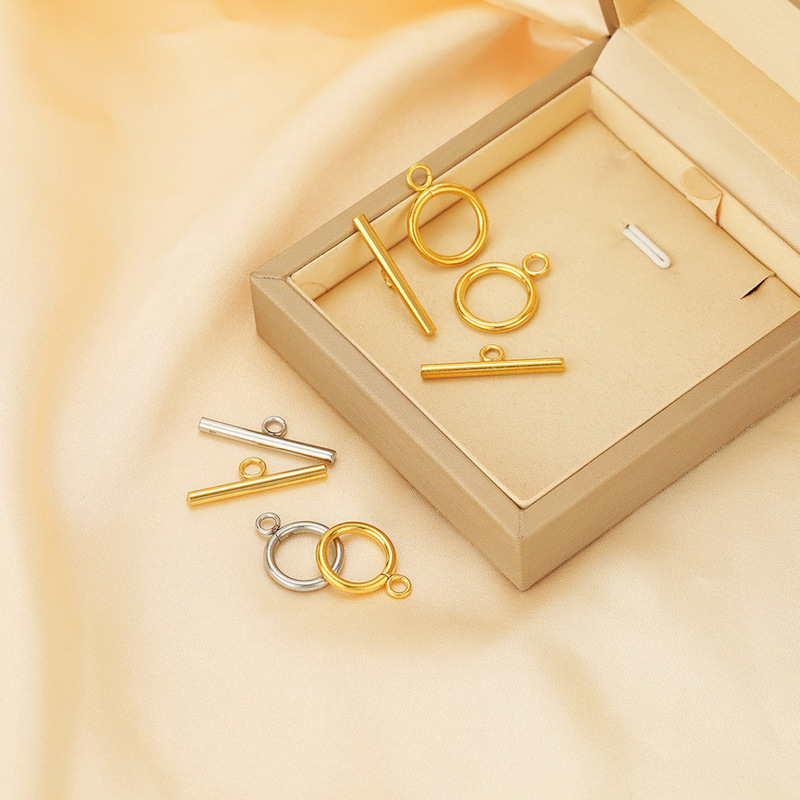 ヨーロッパとアメリカの 18 K ゴールドメッキステンレス鋼 OT バックルフィニッシュバックルヘッド diy ネックレスブレスレットジュエリーアクセサリー卸売|undefined