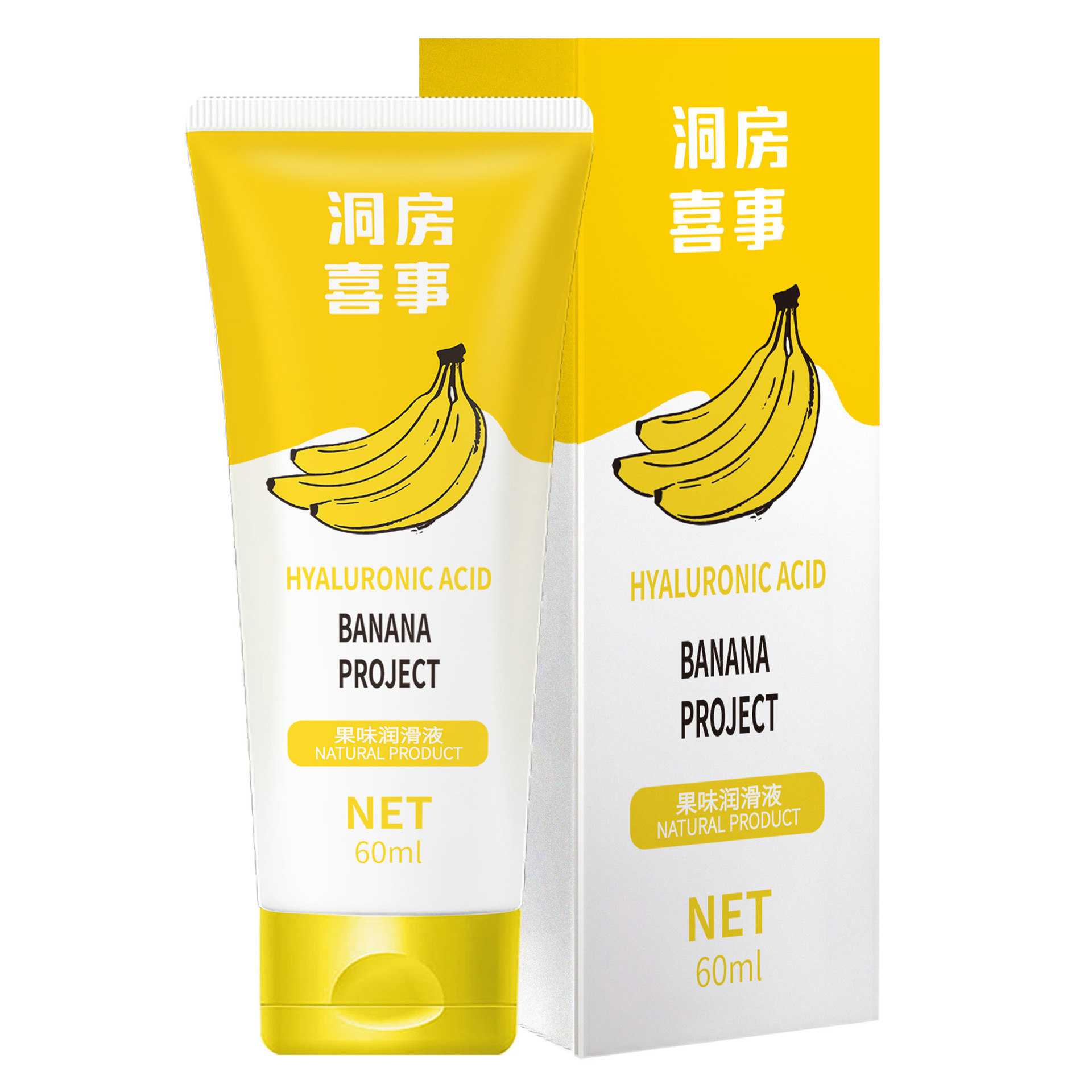 Fruit-Flavored Water-Based Personal Lubricant 60ml, Edible, No-Rinse Formula for Couples — detail image 2