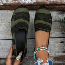 O 27308 Plus Size Lazy Knit Flats ����������֯��Ь�羳��