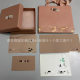 Miumiu jewelry packaging box Miumiu jewelry necklace earrings bracelet universal gift box packaging factory direct sales