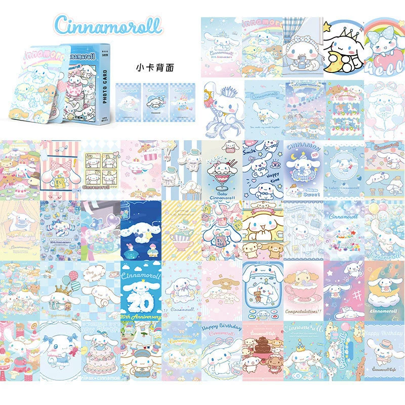 Лазерные карточки Sanrio: Cuolomi Merte Titana Paqu Dog, набор маленьких карточек 50 штук, коллекционные карточки