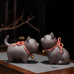 Wholesale Zisha Tea Pet, Tea Table with Pet-Friendly Tea Set, River Horse, Lion, Kitten, Lucky Charm, Personality Tea Table, Small Decorative Piece