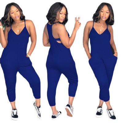 2023 verano europeo y americano transfronterizo sexy ropa de mujer Amazon multicolor multi-tamaño mono casual image 4