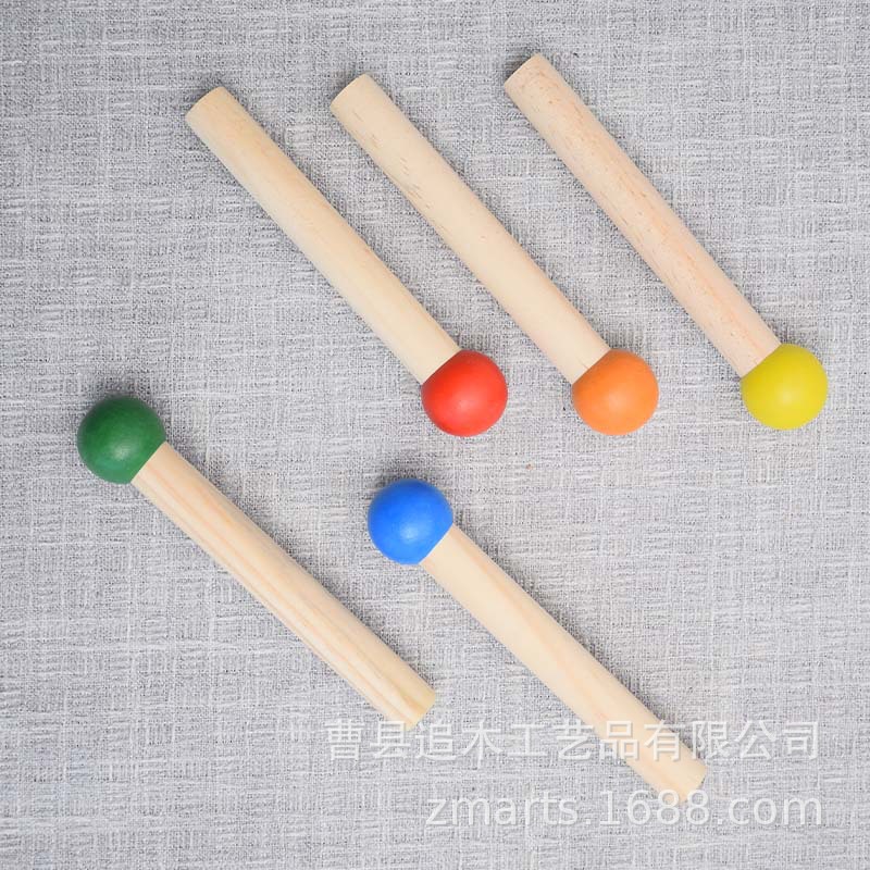 多种规格洞洞板配件火柴棒木质圆头木棍置物架火柴棍配件圆木棒