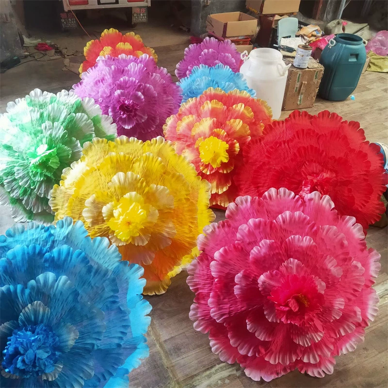 Зонт пион детский танцевальный спектакль сценический реквизит процветающие цветы открытие вечеринки зонтик Церемония открытия игр