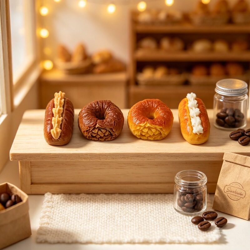 Miniature Food Toys, Mini Donuts, Sandwich Bread, Bakery Shop Miniature Scene Decorations, DIY Accessories Wholesale Miniature Food Toys, Mini Donuts, Sandwich Bread, Bakery Shop Miniature Scene Decorations, DIY Accessories Wholesale