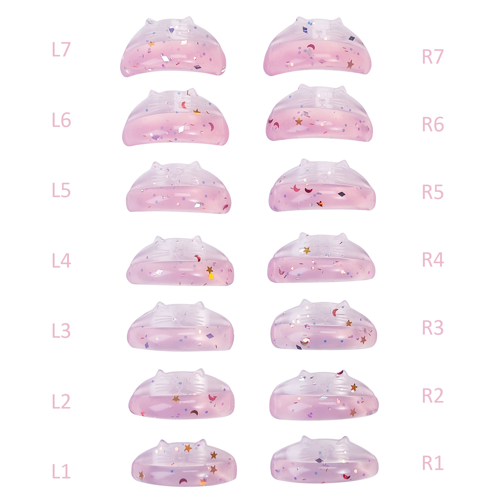 Libeauty Totoro modelado queratina transfronteriza cirugía de pestañas rizadas borde de girasol pestañas lash lift pads