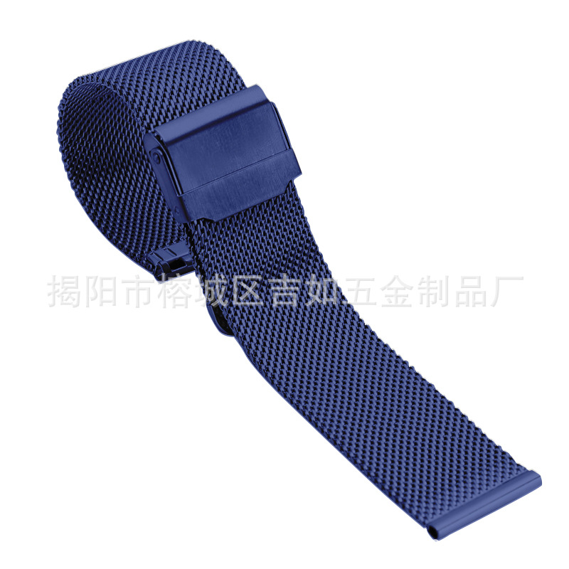 Adecuado para Samsung watch4 Huawei GT4 06 línea Milán hebilla magnética watch8 correa de Apple de acero inoxidable