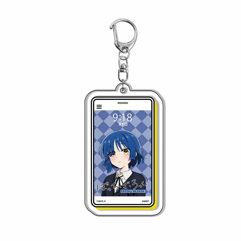 Acrylic Anime Keychain (Fujishada Liang) 5.5 cm, Rectangular Character Pendant