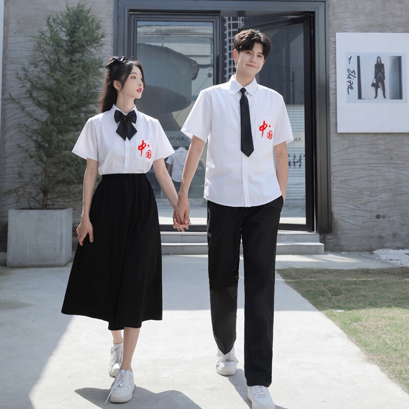 学院風班服五四節愛国大合唱団試合服装小中学生集団詩朗読公演服|undefined
