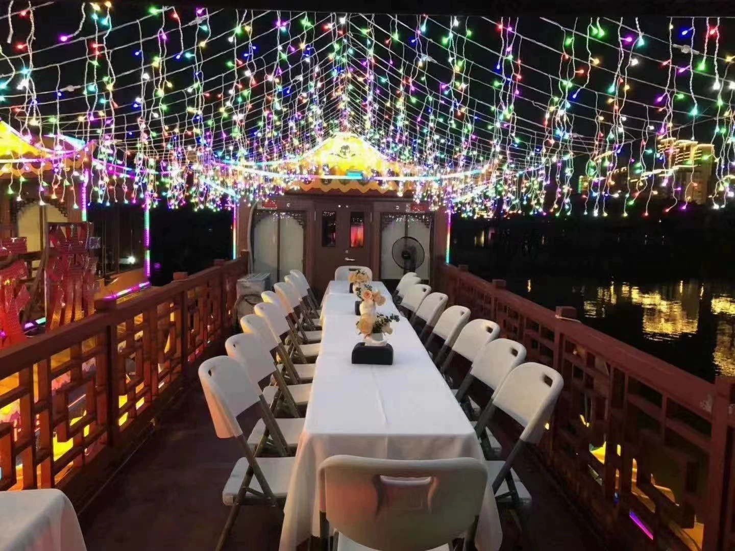 LED Net Fairy Lights, Outdoor Hanging Blossom Lantern, Multi-color, Remote & Transformer Options
