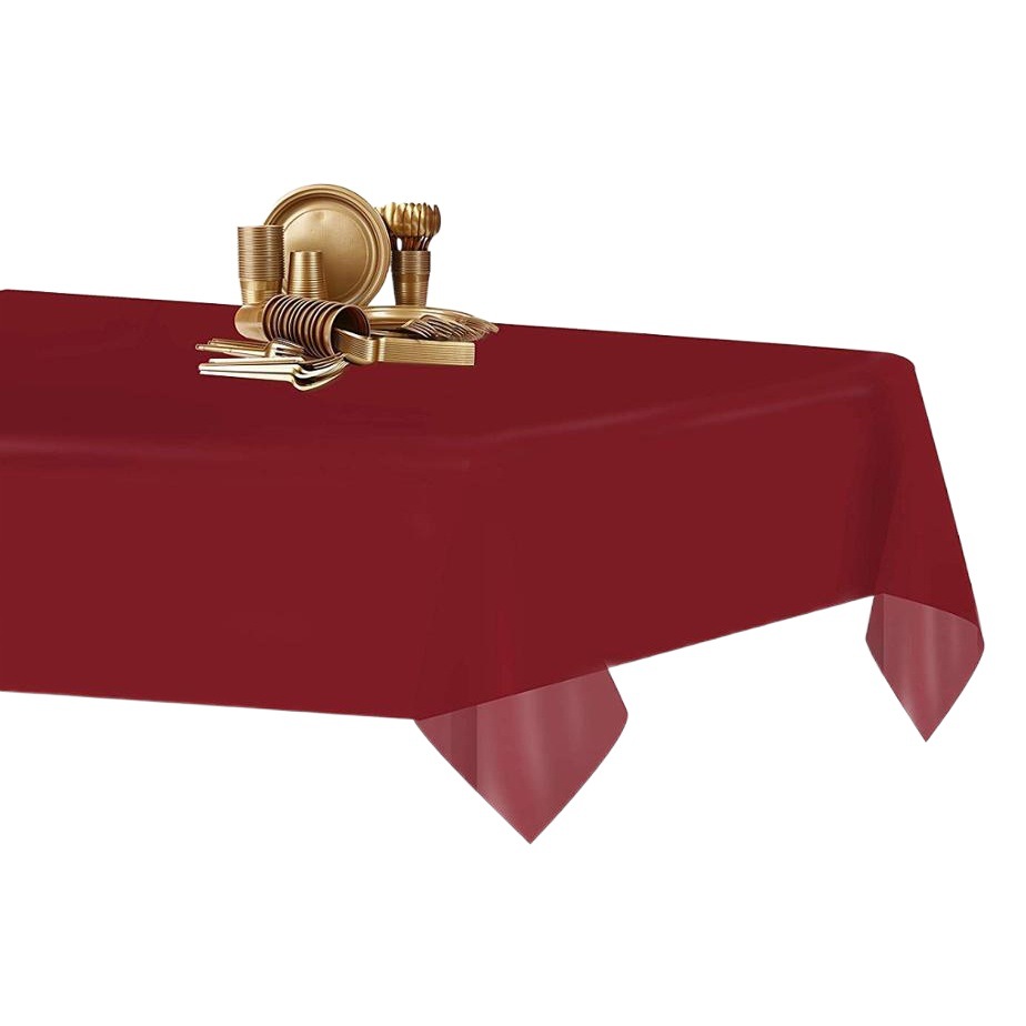Mantel Desechable de Color Sólido, Mantel de Plástico PE Impermeable y Resistente al Aceite, Engrosado, para Hotel, Hogar, Fiesta, Venta al por Mayor, Mesa de Comedor