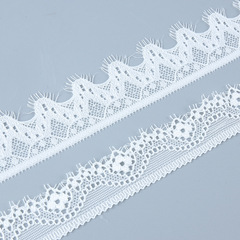 白色錦綸花邊 彈力睫毛蕾絲花邊 鏤空花邊 精美內衣睫毛花邊輔料