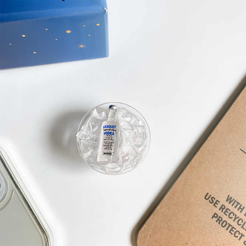 Mobiler Airbag, koreanischer Instagram-Stil, Sommer, kleiner klarer Desktop-Lazy-Telefonhalter, Luftkissen-Nischenring_voghion.com