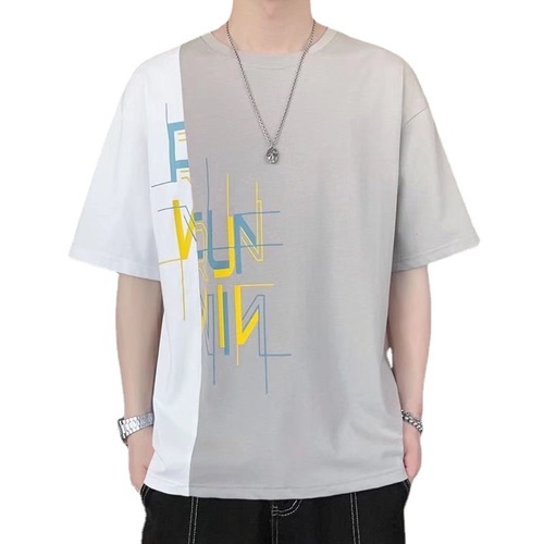 Short-sleeved T-shirt for men 2023 new summer ins trend five-point half-sleeved casual trend fashion all-match shirt hits the street