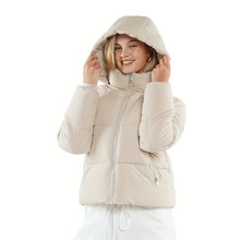 T 71543 Short hooded thick cotton coat �̿���ñ���޷��¿�ŷ